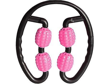 Pink 4 Wheel Roller Massager