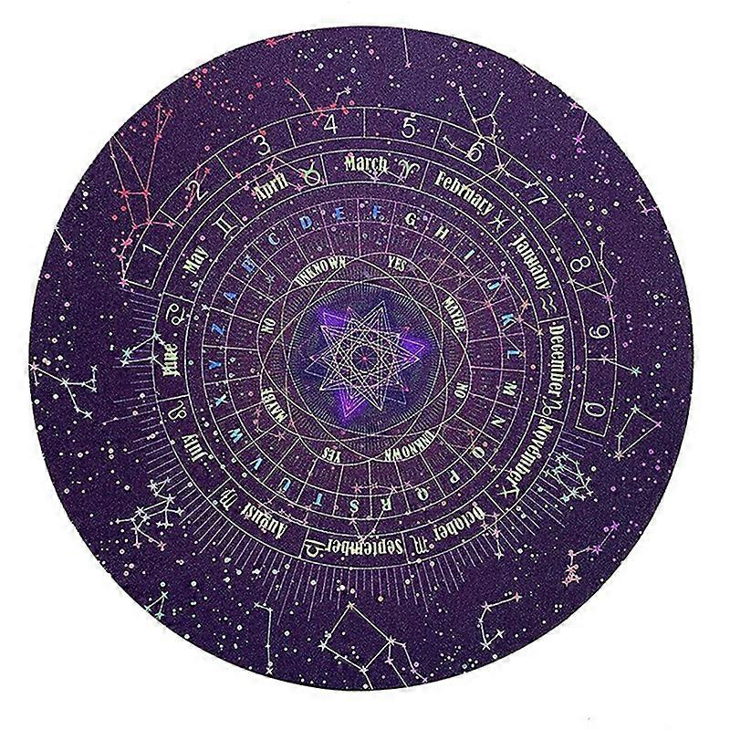 Round Shape Starry Letter Rubber Astrology Pendulum Mat