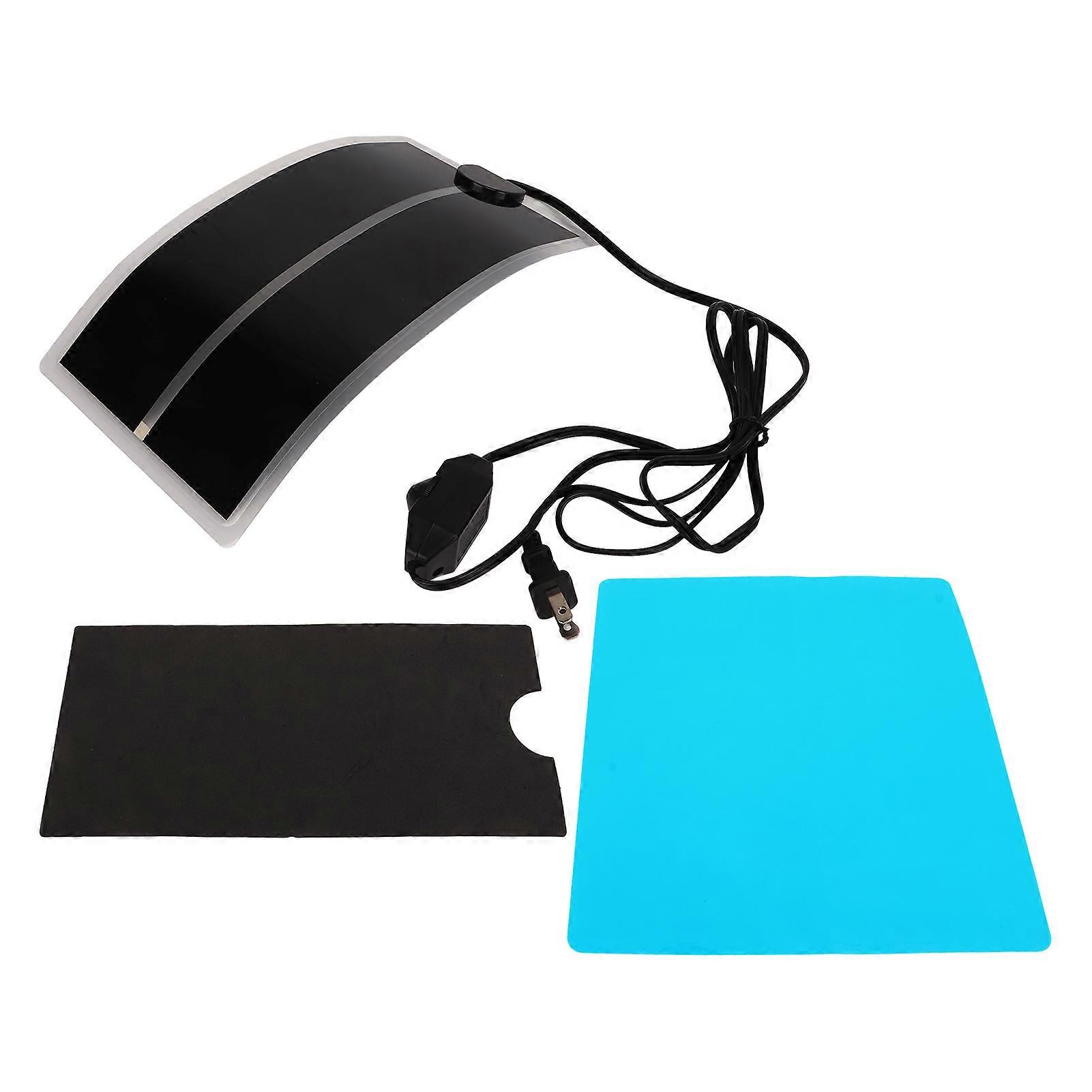Resin Heating Mat Set with Black Heat Blocking Pad Silicone Mat Temperature Adjustment Setting Pad