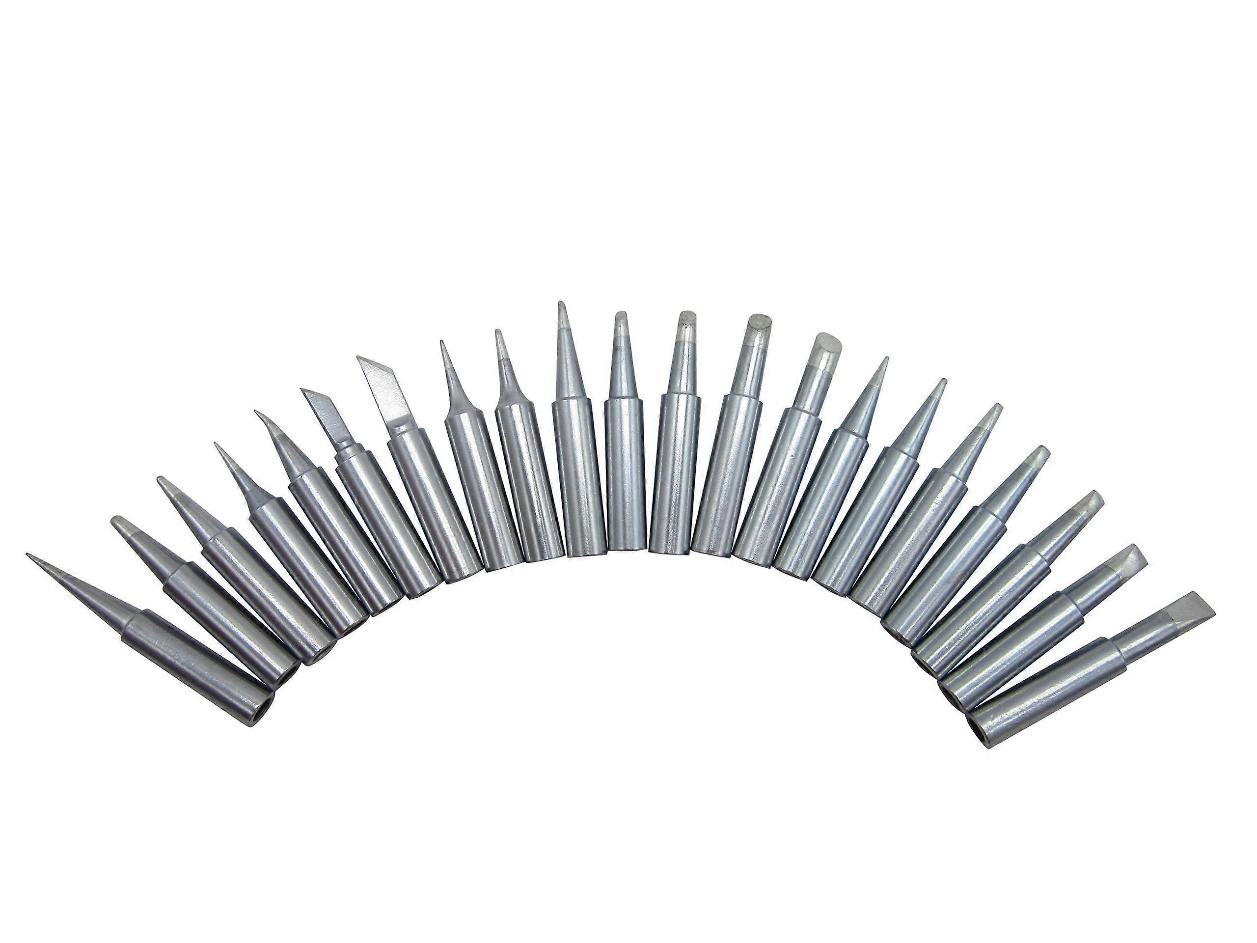 21 PCS T18 Soldering Tips Compatible with FX-888 FX-8801 FX-600 Lead-Free Solder Iron Tip Set for Precision Soldering