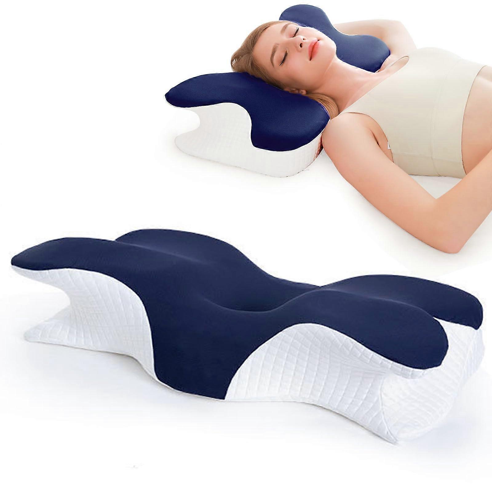 Cervical Pillow For Neck Pain Relief, Contour Memory Foam Orthopedic Pillow For Side Sleepers, Shoulder Back Support