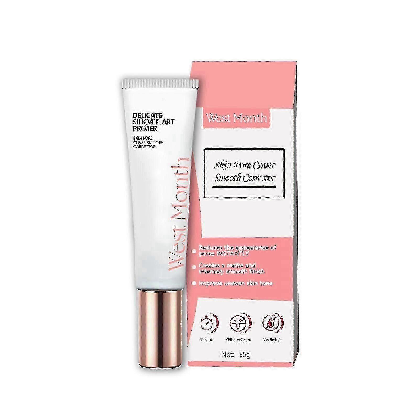 Invisible Pore Primer, A Natural Lightweight, Brightening And Moisturizing Concealer Isolation Cream