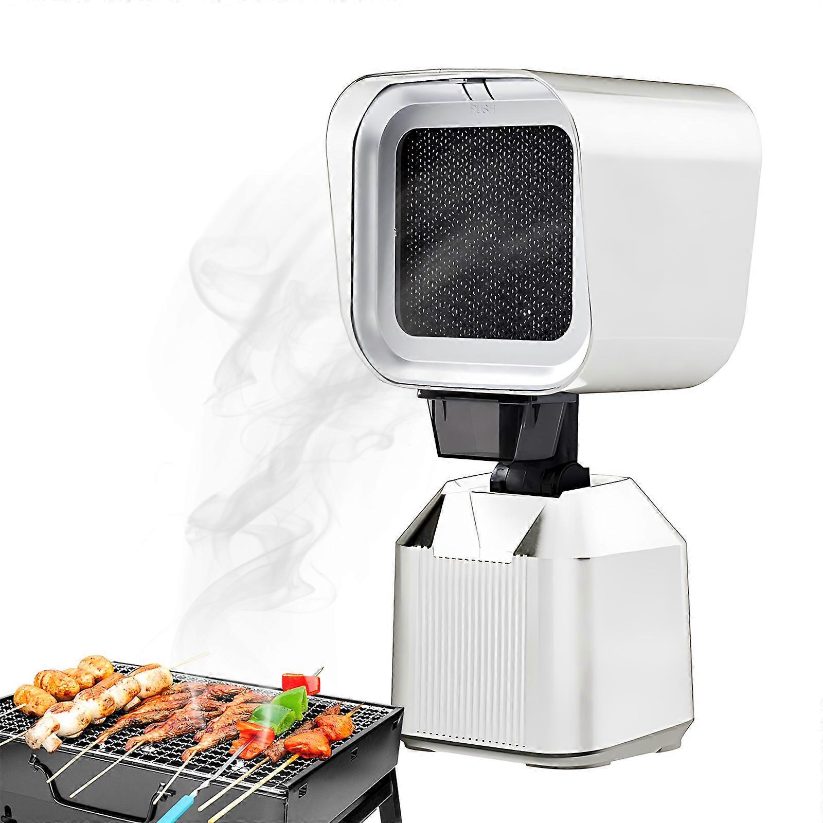 Portable Range Hood with 3600rpm Suction Power 2 Wind Speeds Adjustable Angle and Height Double Layer Filter Mesh for Kitchen Office Camping