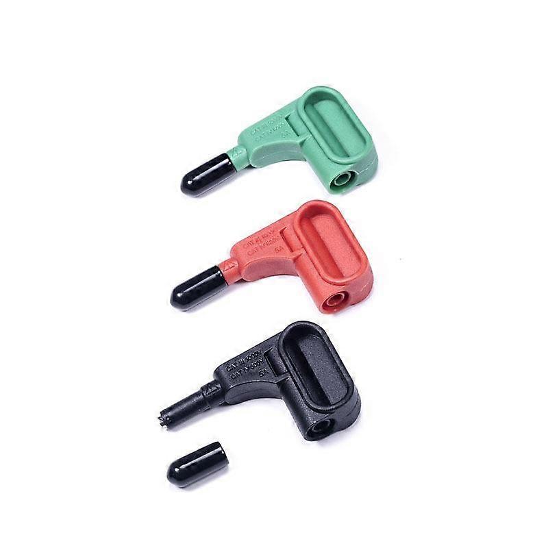 3pcs /Set 4mm Multimeter Solder-free Magnetic Suction Head Terminal Red+Black+Green