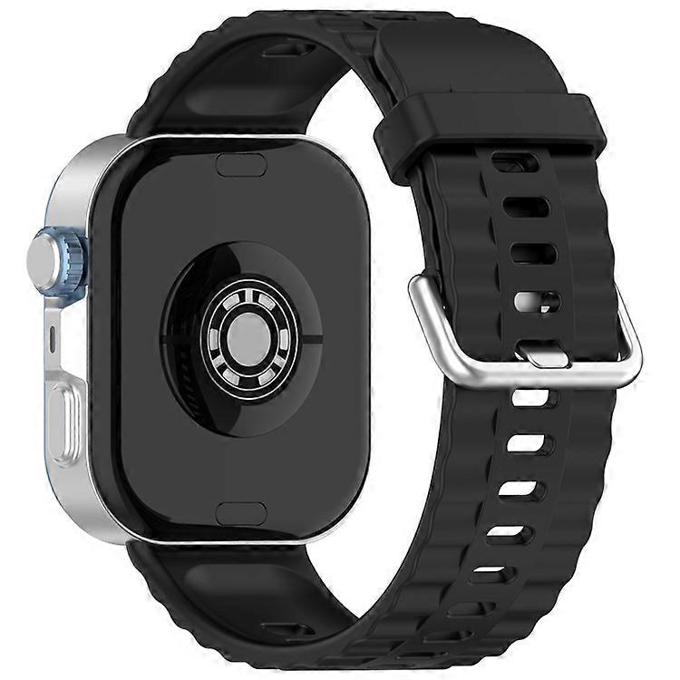Silicone Strap with Silver Buckle Compatible For Huawei Watch Fit 4 Pro / 4 / 3 Breathable Watch Band
