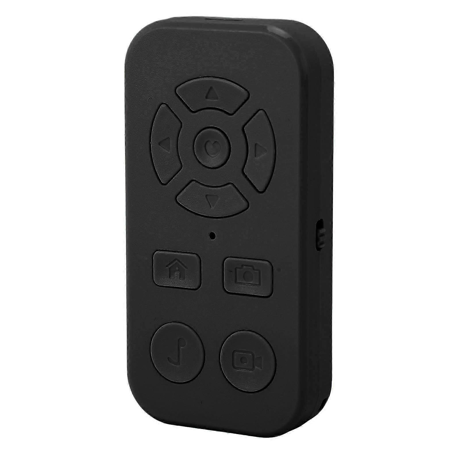 Phone Remote Control Bluetooth V4.2 Camera Shutter Video Recording Remote Page Turner for Android Smartphone Tablet Black 
