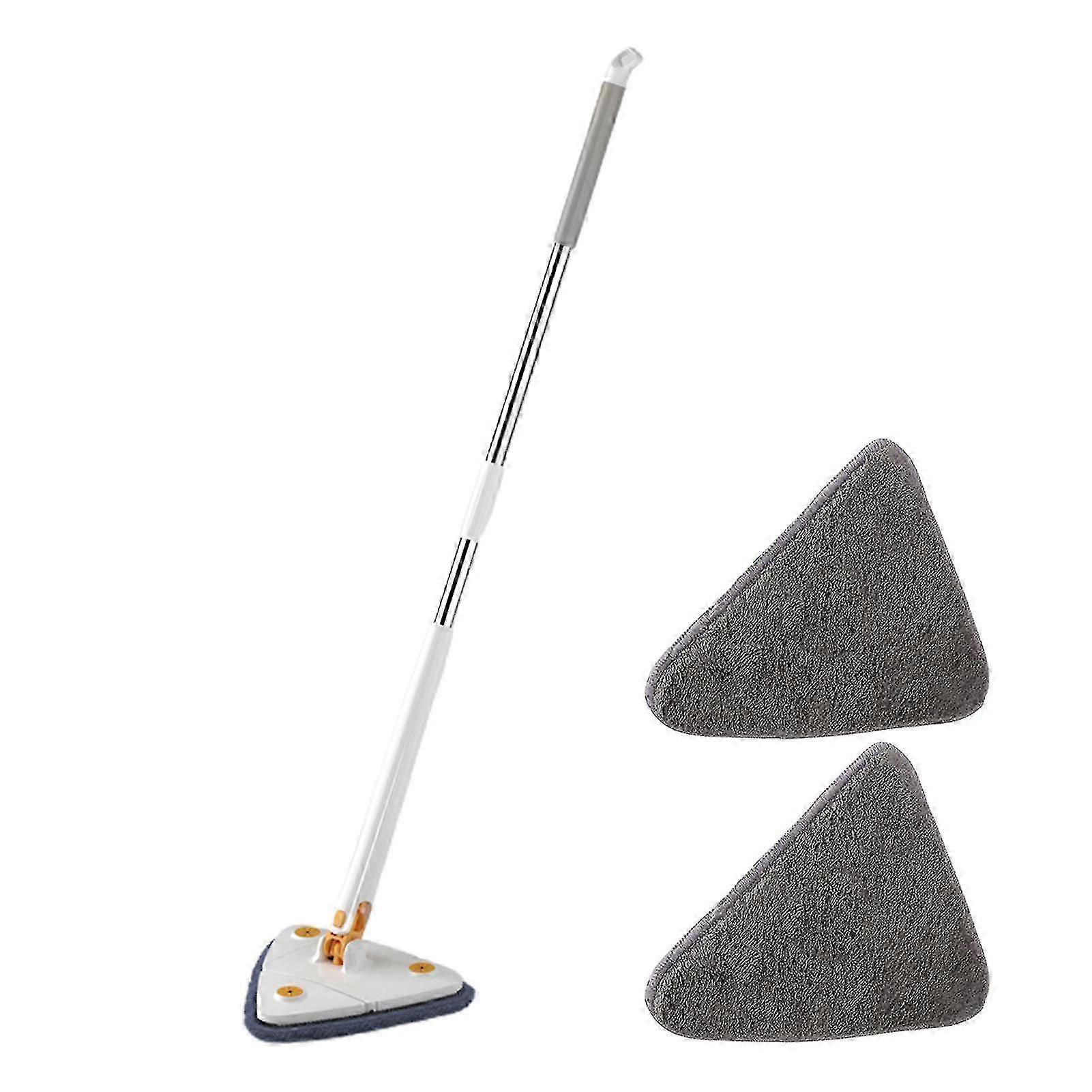 360 Rotatable Adjustable Cleaning Mop for Wet and Dry Use, Triangle Design for Convenient Hand-Washing and Cleaning Tasks
