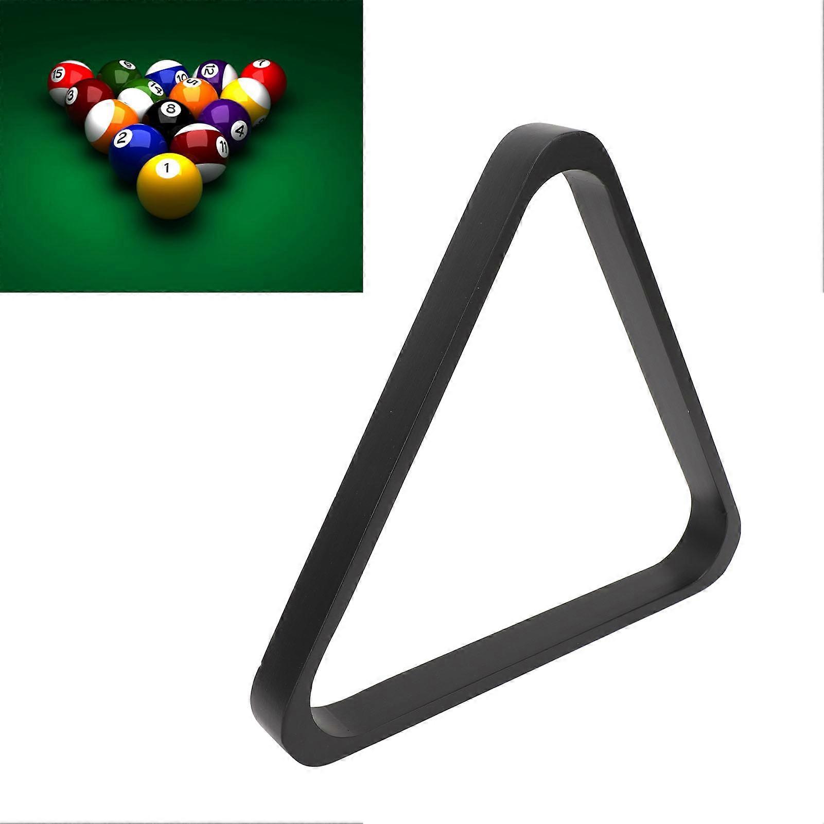 Pool Table Balls Rack Wooden 57.2mm 9 Ball Billiard Pool Triangle Rack for Snooker Pool Table Accessories Black 