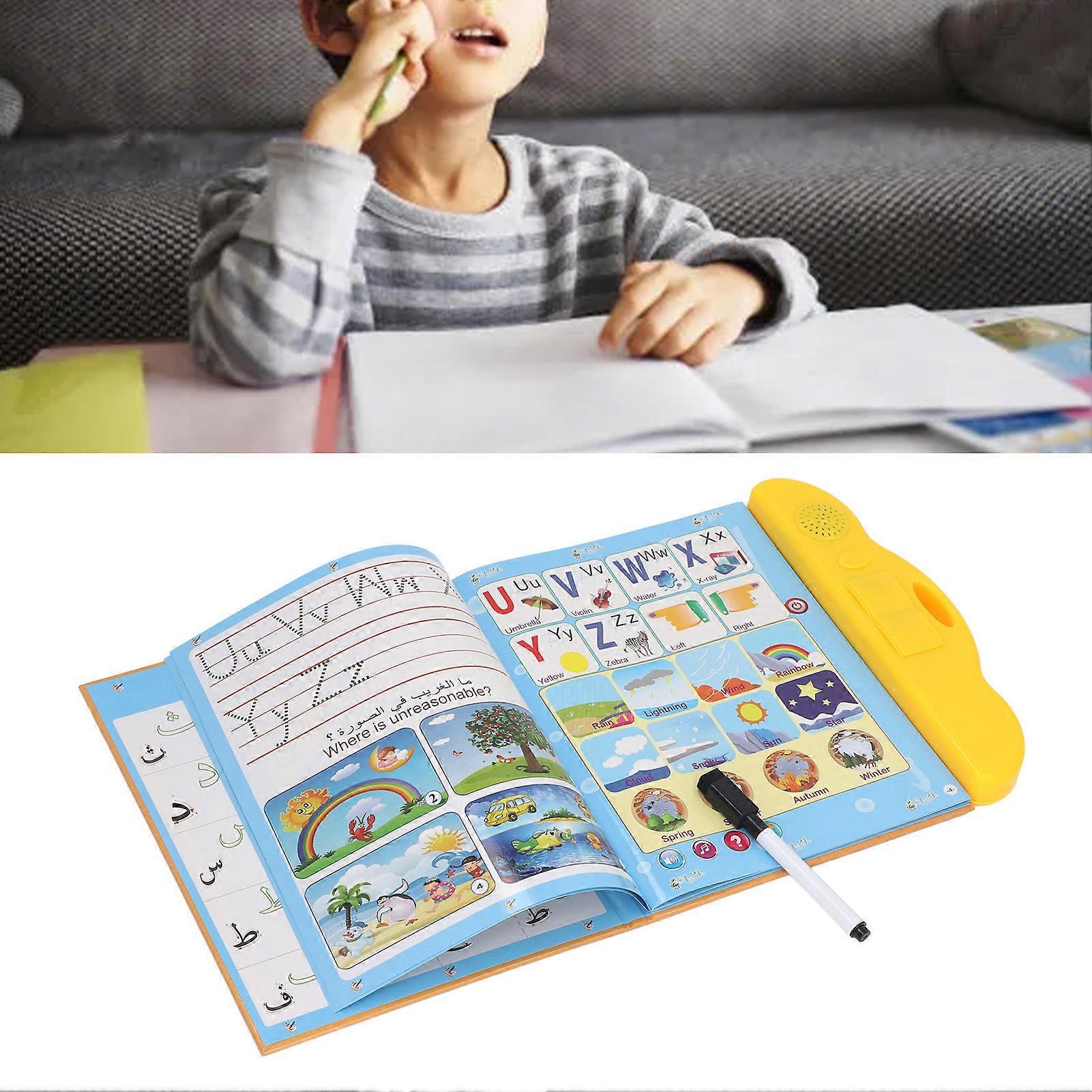 Arabic Learning Electronic Book Interactive Touchpad Kids Early Education Reading Machine 