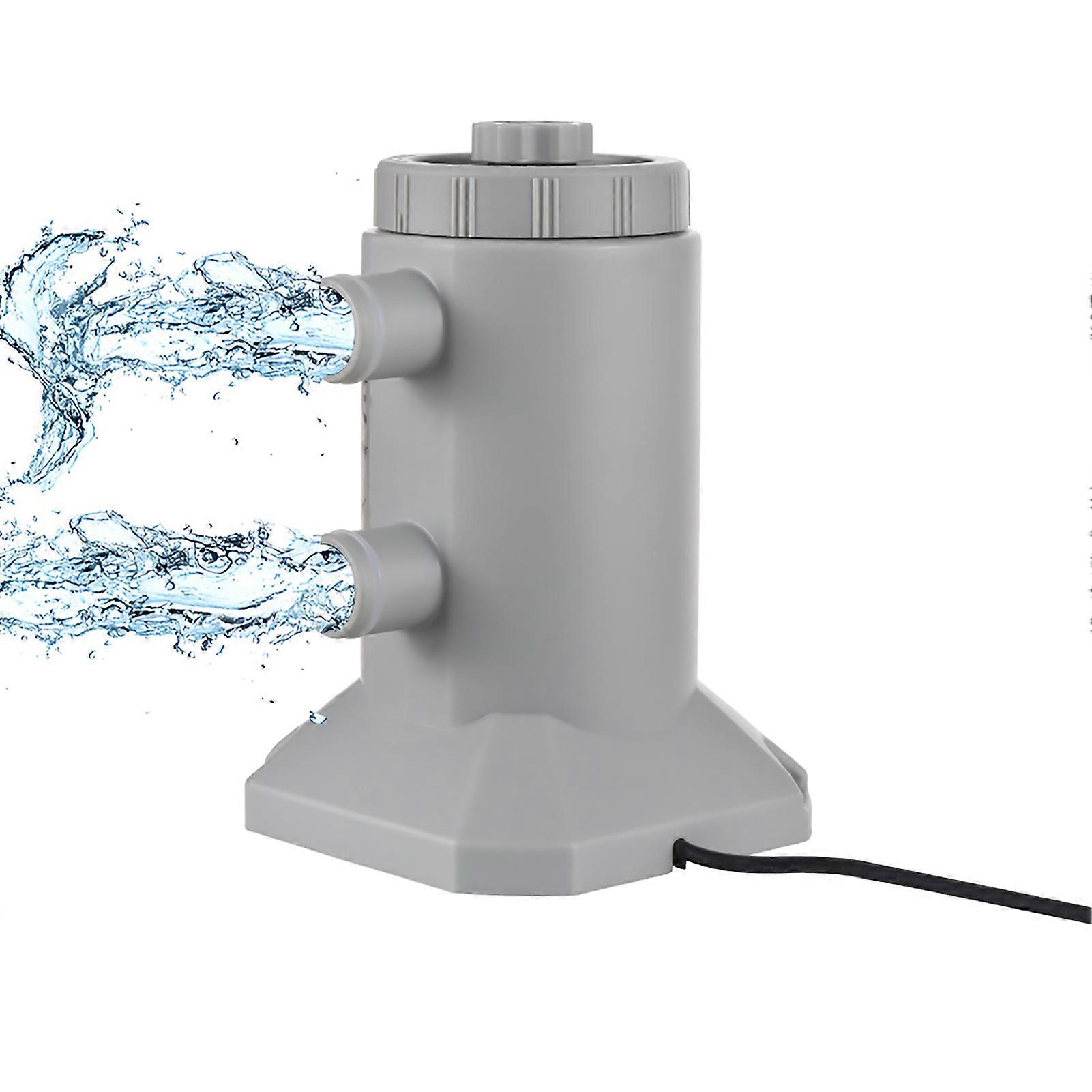 משאבת מסנן מחסנית לבריכות מעל הקרקע 55W 250L/h קצב זרימה רעש נמוך מחסנית משאבת מסנן מים משופרת עם 2 Ho