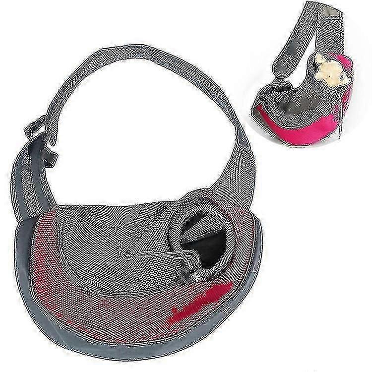 Bird Cage Bird Baths Dog And Cat Sling Carrier Hands Free Reversible Pet Papoose Bag Sizelarge Red