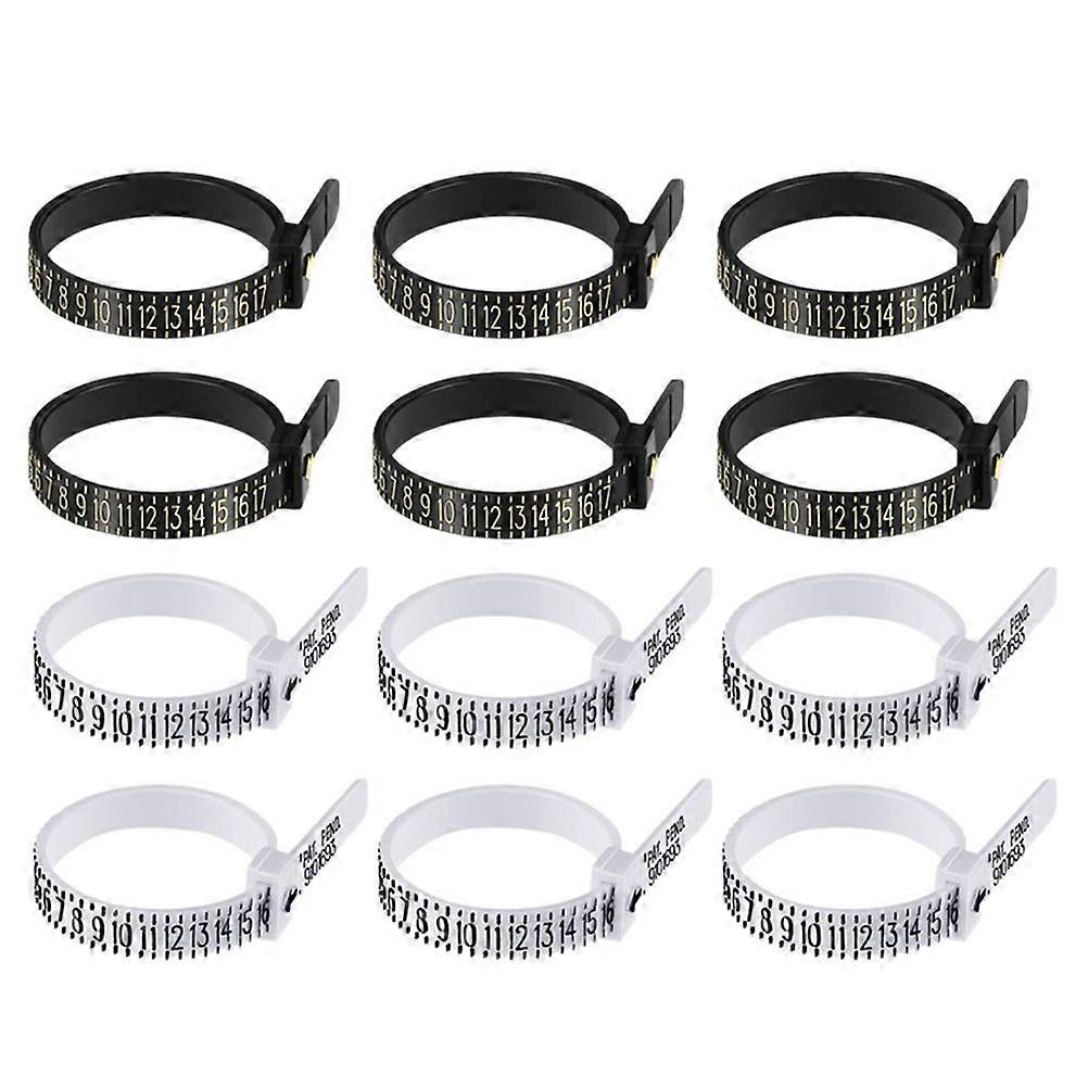 12pcs American Ring Size Measuring Tools Ring Sizer Ring Measurer for Daily Use