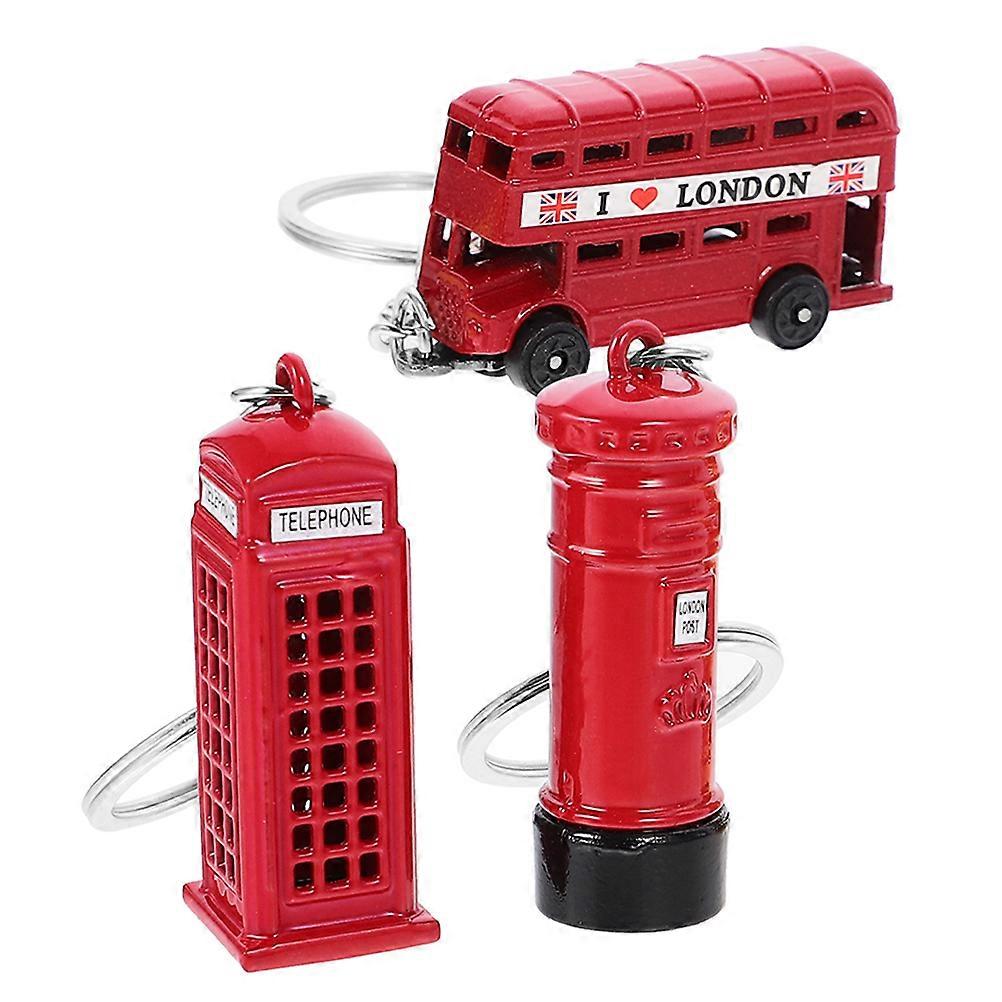Classic Mailbox Keychain, Series with Bus and