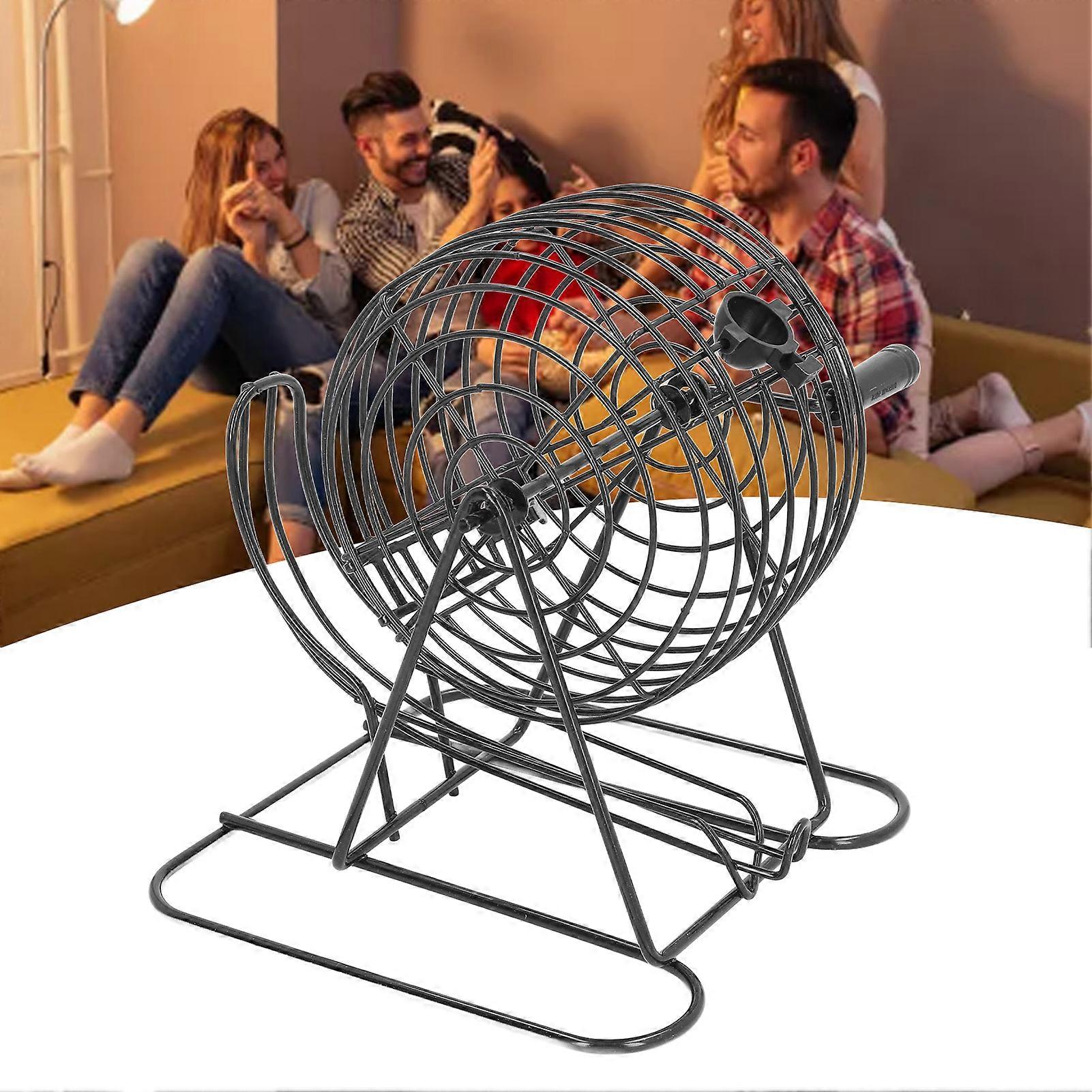 Metal Cage Game Set Manual Operation Interactive Endless Fun Complete Round Cage Game for Kids Adults