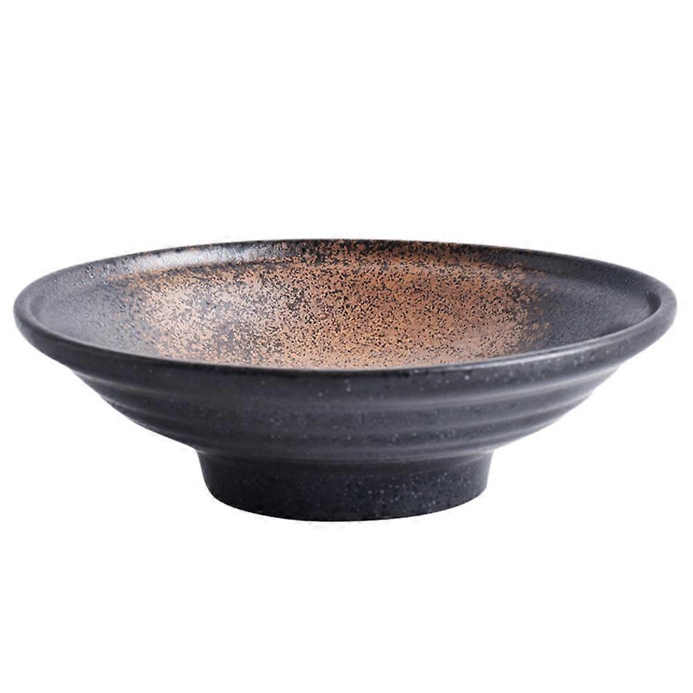 Ceramic Bowl Simple Salad Bowl Home Use Round Shape Assorted Color 1Pcs