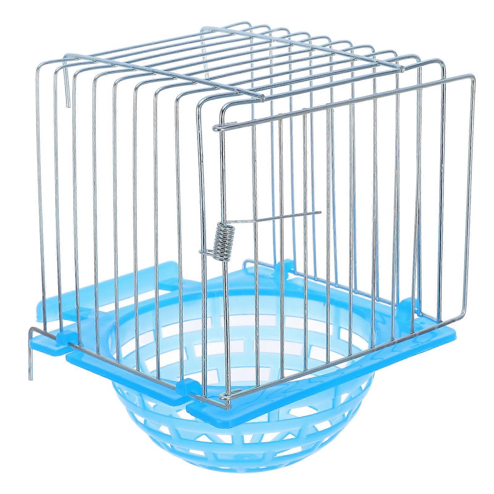 Nesting Box For Birds Parakeet Chickadee Conure Outdoor Hanging Hatching Metal Iron Mesh Space-saving Design 12.20X11.00X10.70CM 1Pack