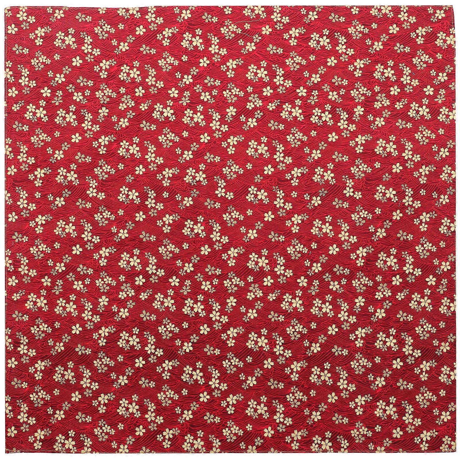 Japanese Style Multi Function Wrapping Cloth, Blossom Bento Packing Cloth, Durable, Washable, Reusable for Food Wrapping and Decorations