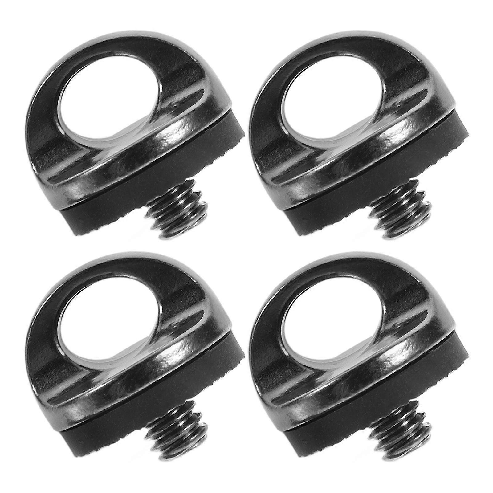 4pcs Quick Release Camera Mounting Plate Ring Screw Accessory for Easy Attachment Compatible with Various Cameras, Deep Grey