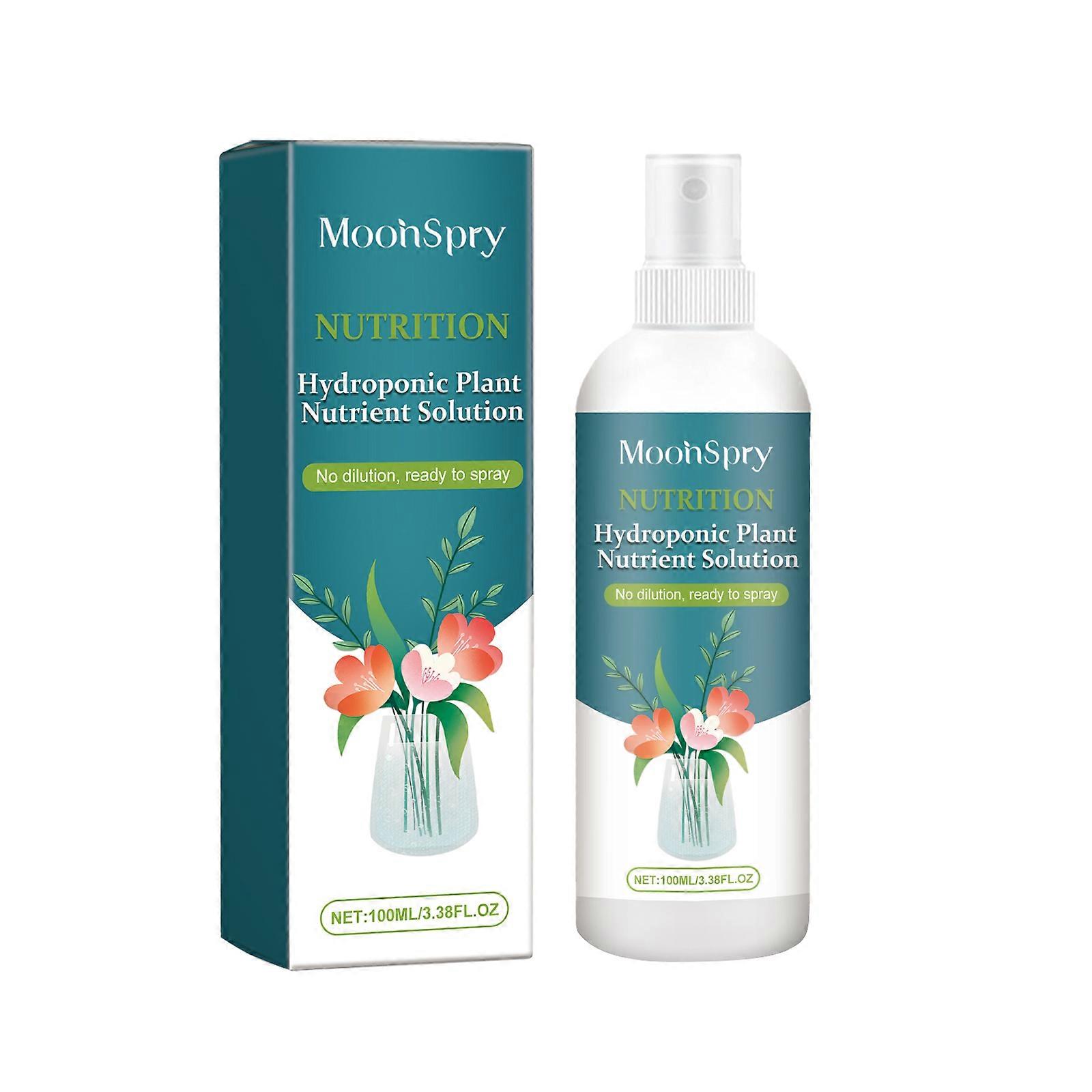 2pcs MoonSpry Hydroponic Plant Nutrient Solution  Liquid Pot Flower Fertilizer Vegetable Bamboo Hydroponic Nutrient Solution