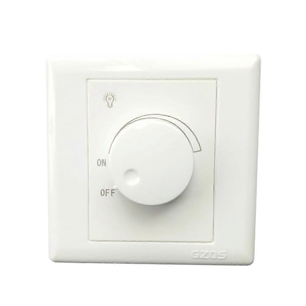 Panel Switch White 8.6 x 8.6 x 4 cm Electricity Saving Bulb Life Extension 1Pcs