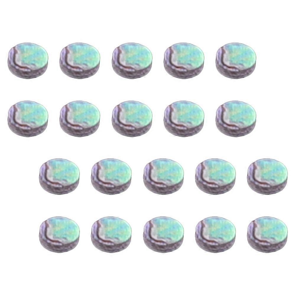 Fretboard Stickers for Guitar Ukulele Mandolin DIY Projects Decoration 20Pcs Round Shell