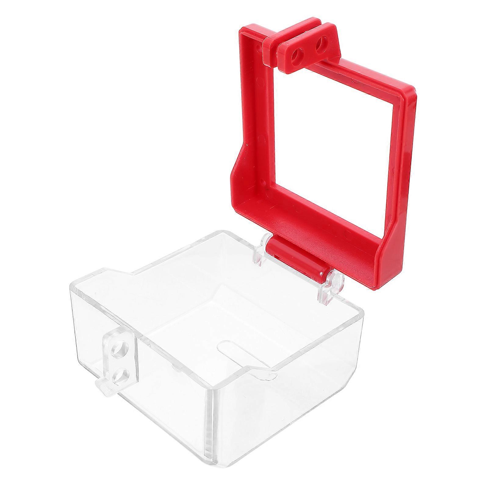 Switch Cover Protector Button Emergency Stop Button Cover Enhanced Safety Industrial Use 3.9X3.9X2.4in Sturdy Design 1Pcs