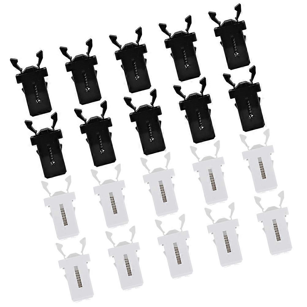 20pcs Trash Can Lock Buckles Push Button Waste Bin Latches for Kitchen Bathroom Plastic Replacement Parts