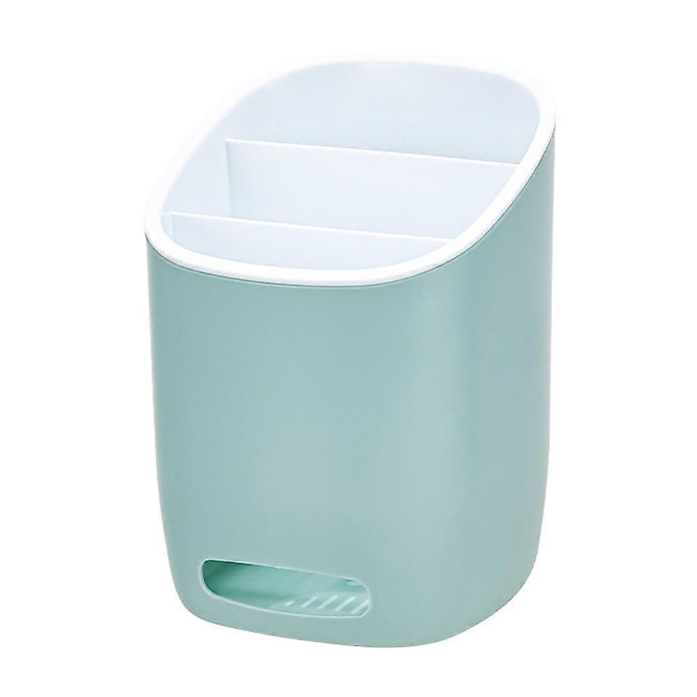 3 Divided Silverware Holder Drying Utensil Crock, Sink Countertop Flatware Organizer-Style2