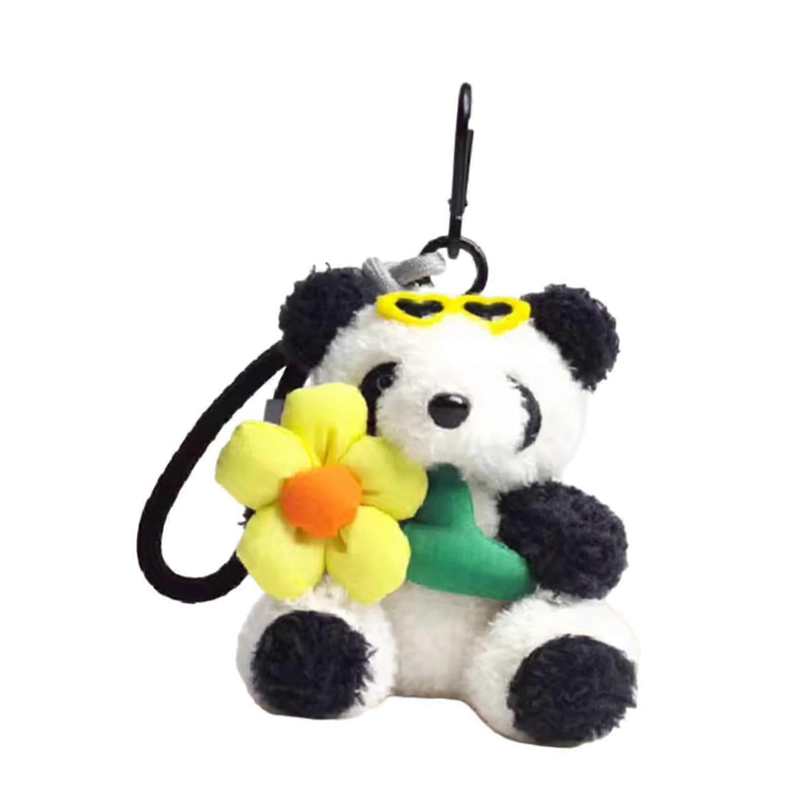 Animal Cartoon Keychain Soft Cute Plush Keychain for Handbag Yellow