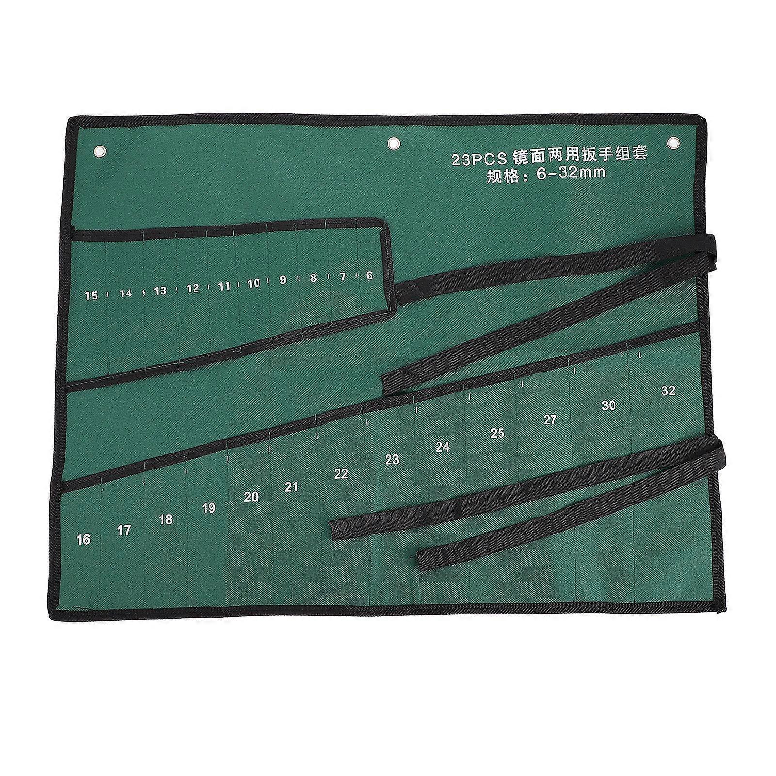 Multi-functional Repair Kit Strap-on Canvas Tool Bag Thick Wrench Holder Bag