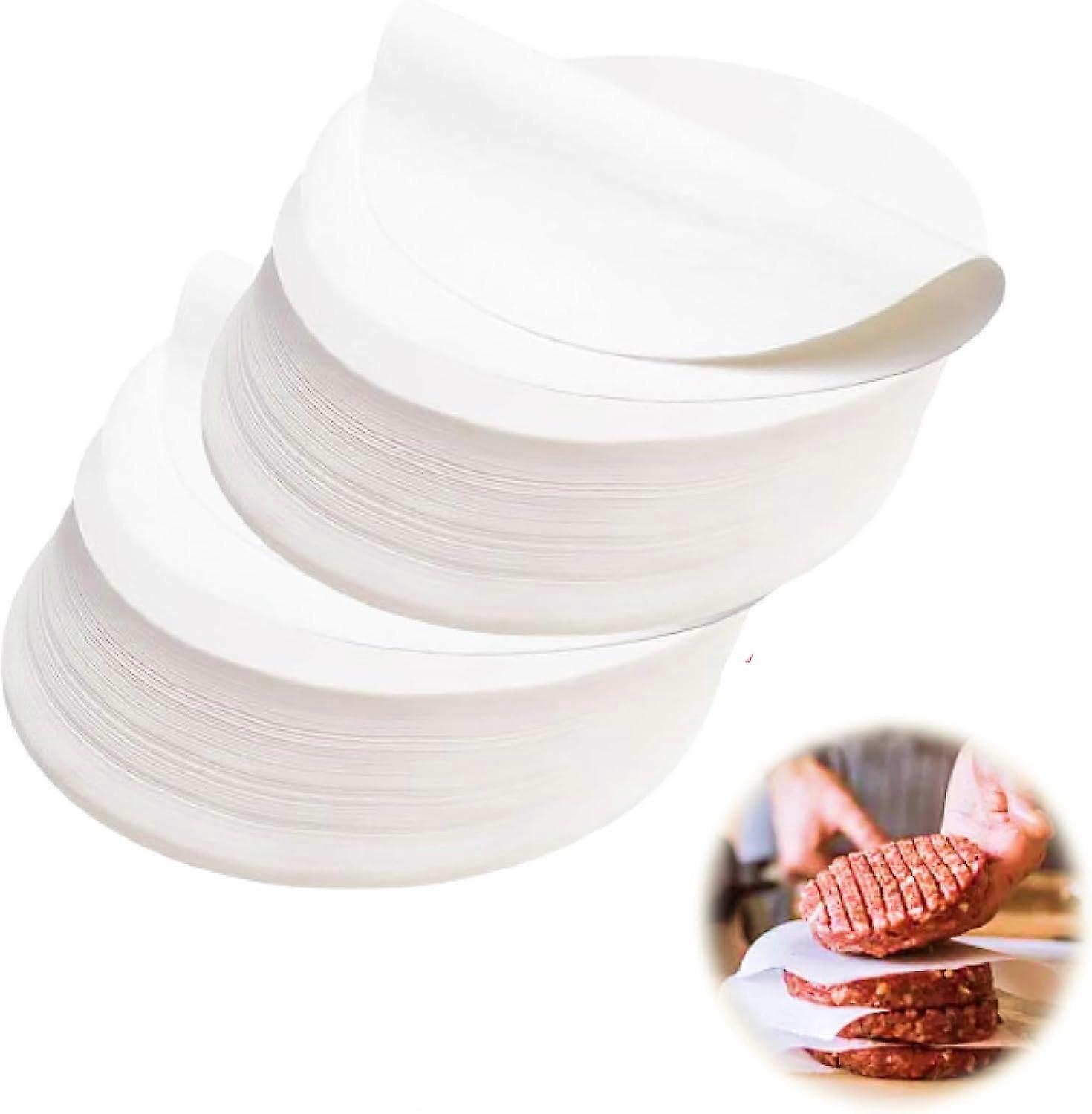 1000 pcs Round minced steak paper 11 cm for minced steak press Ø 11 cm, parchment paper 11cm for minced steak press minced steak machine (1000, 11cm)