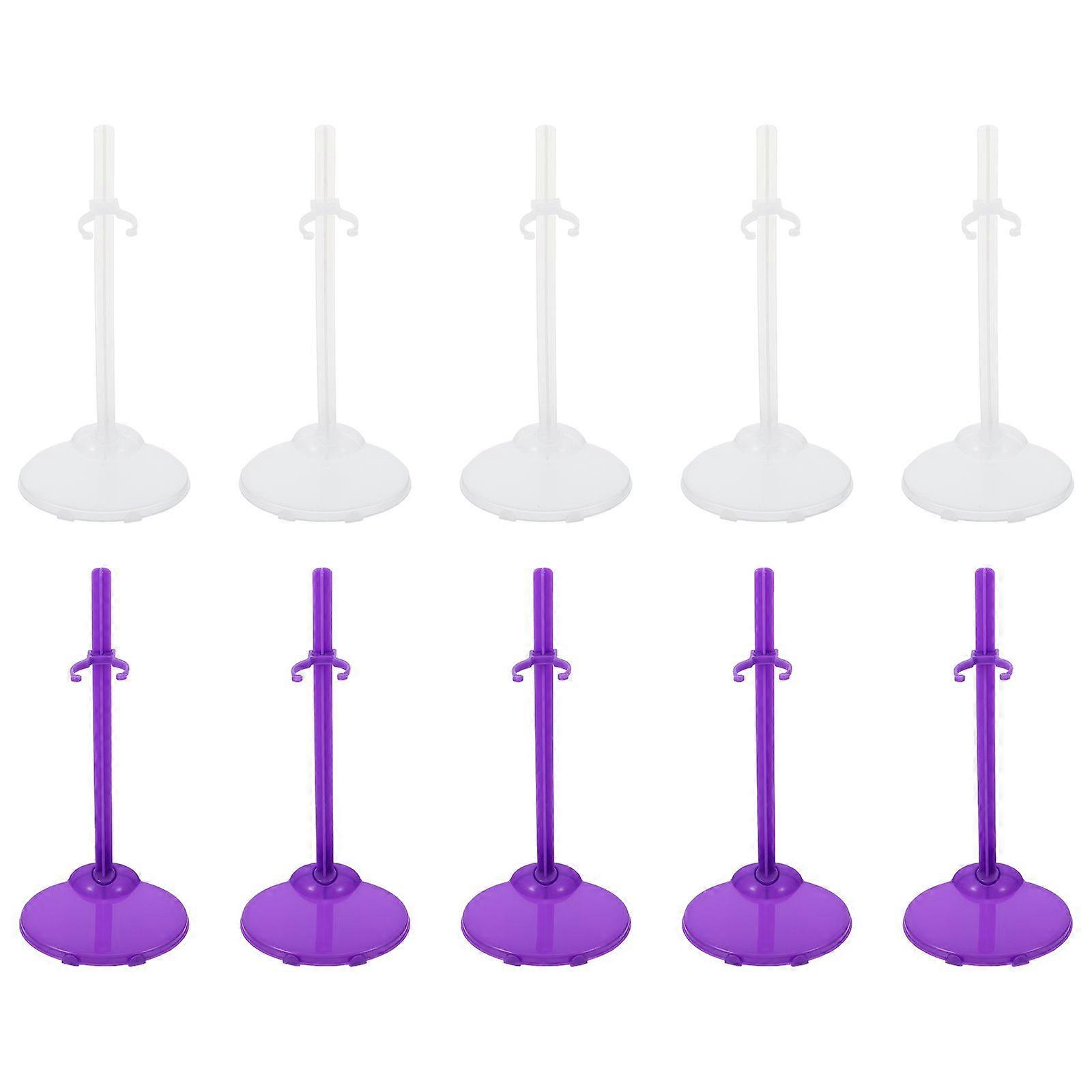 20pcs Kunststoff Taille feste Puppe Unterstützung Puppe Ankleide Halter Stand Puppe Halterung