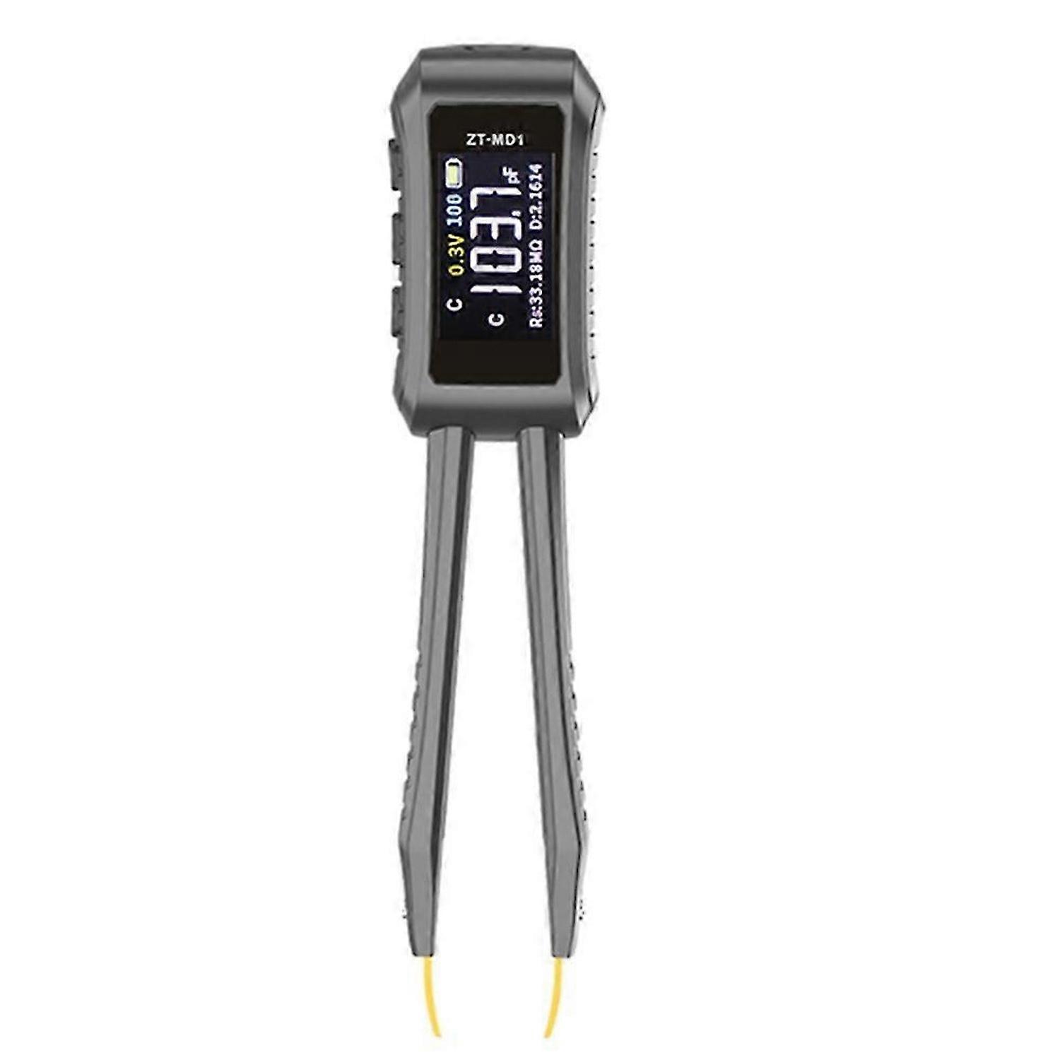 -MD1 Intelligent Tweezers LCR Digital Bridge Tester, Automatic Measurement of Resistance, Capacitanc