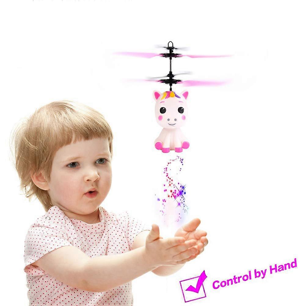 Flying Toy with LED Light Hand Controlled  Helicopter Toy