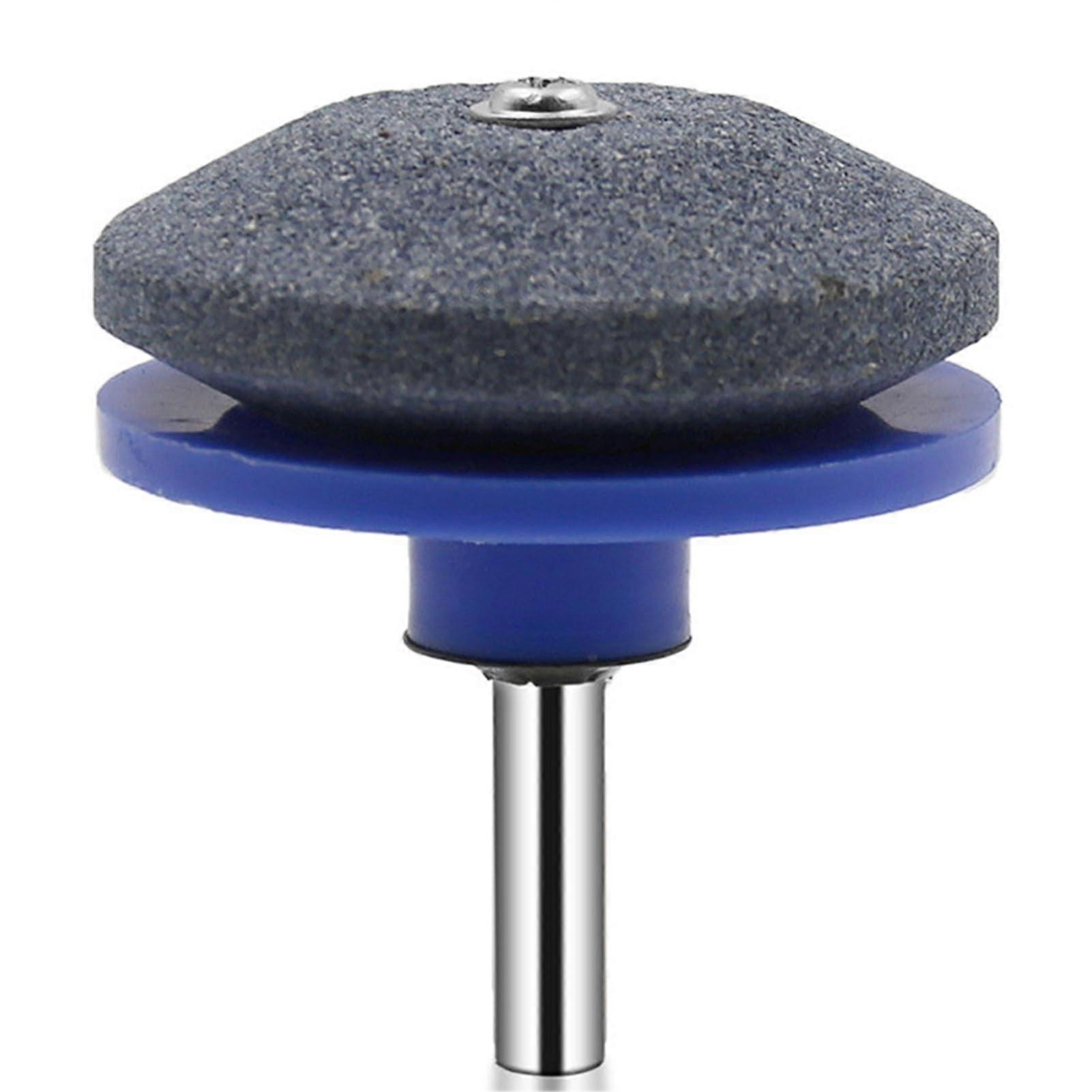Lawn Mower Blade Sharpener Universal Diamond Stone Quick Sharpening Tool For Power Drill And Hand Drill 1/4 Shank Blue