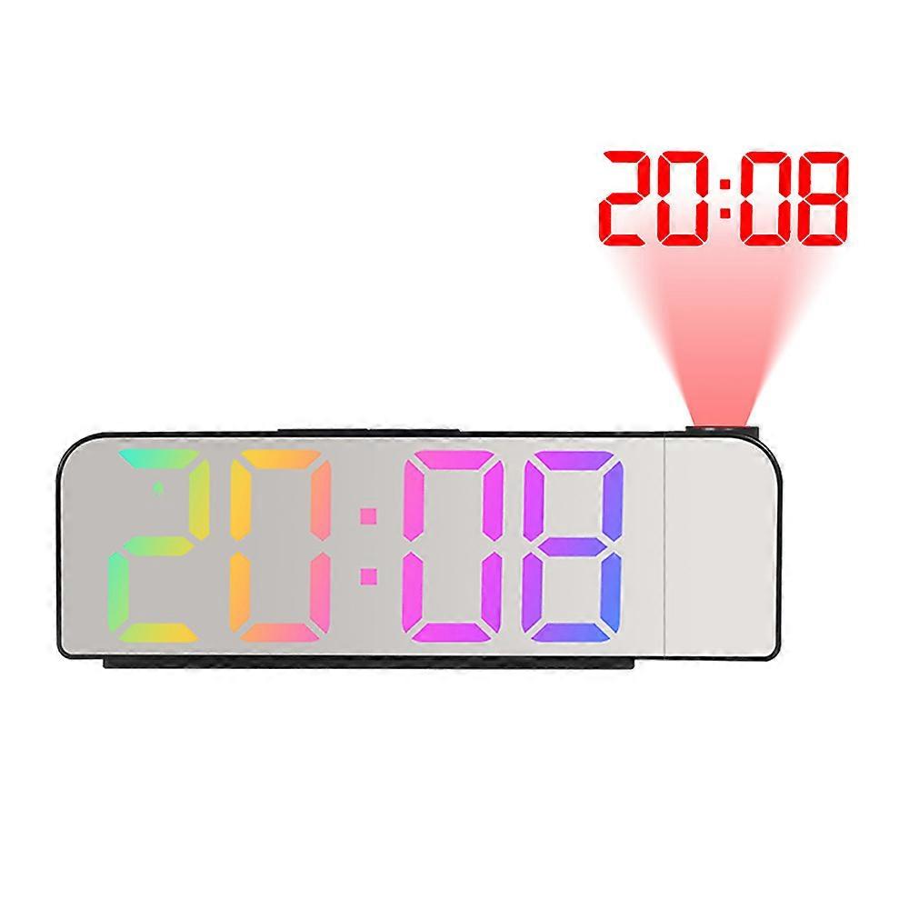 Simple Projection Alarm Clock Led Large Font Display Electronic Clock Digital Alarm Clock-Style1