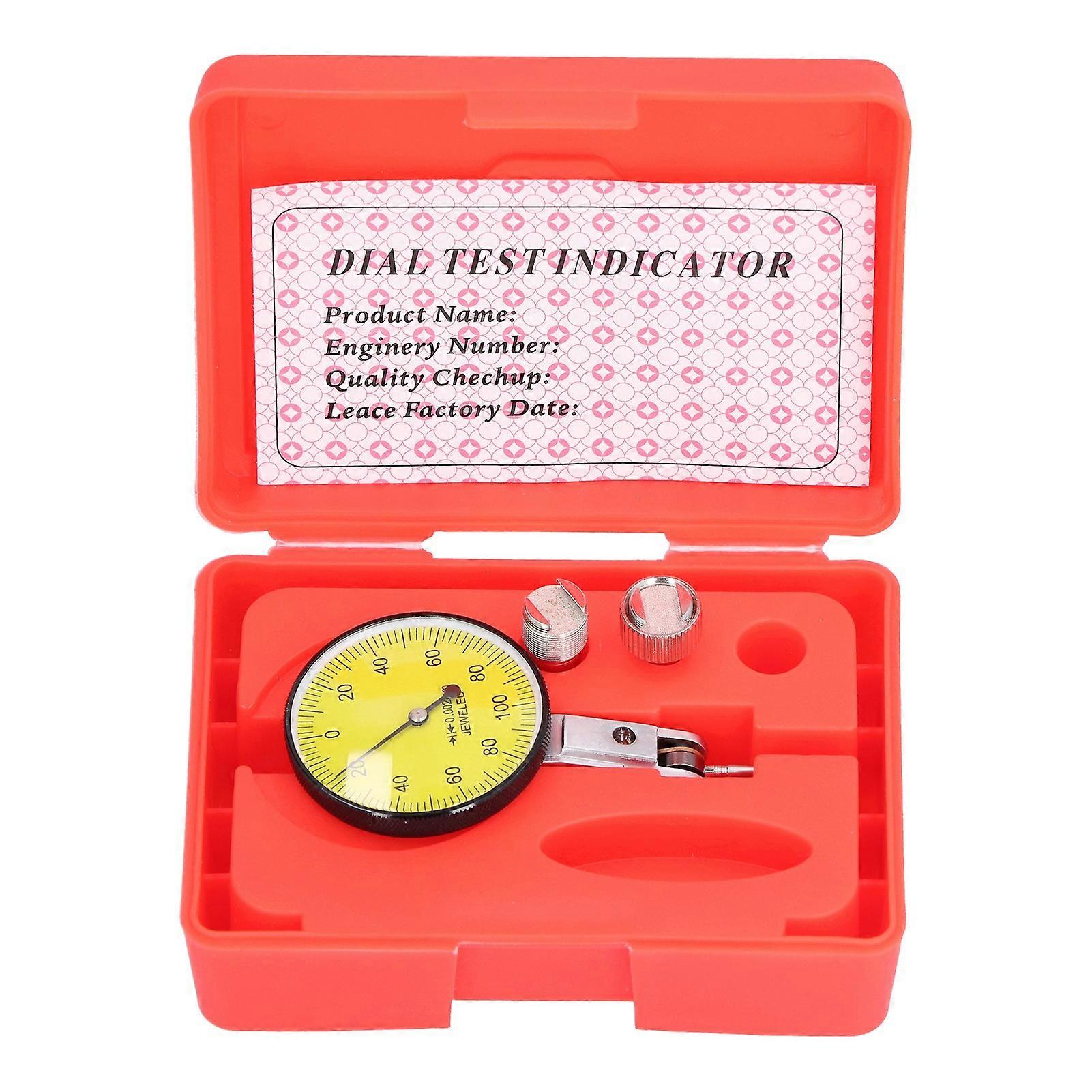 Stainless steel lever dial indicator shockproof with ruby probe