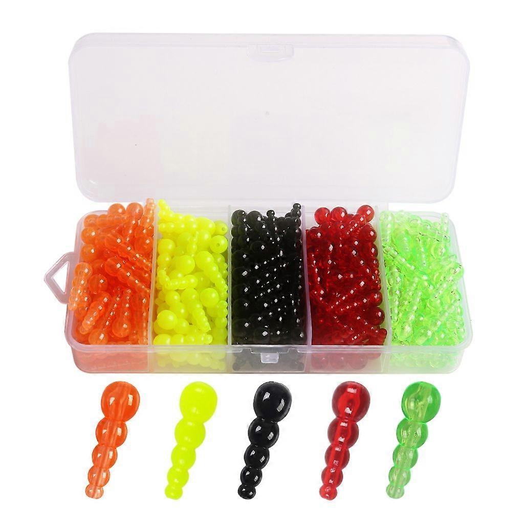 250Pcs Stacked Fishing Beads Set Trout Inline Spinner Rig Lures Making Supply