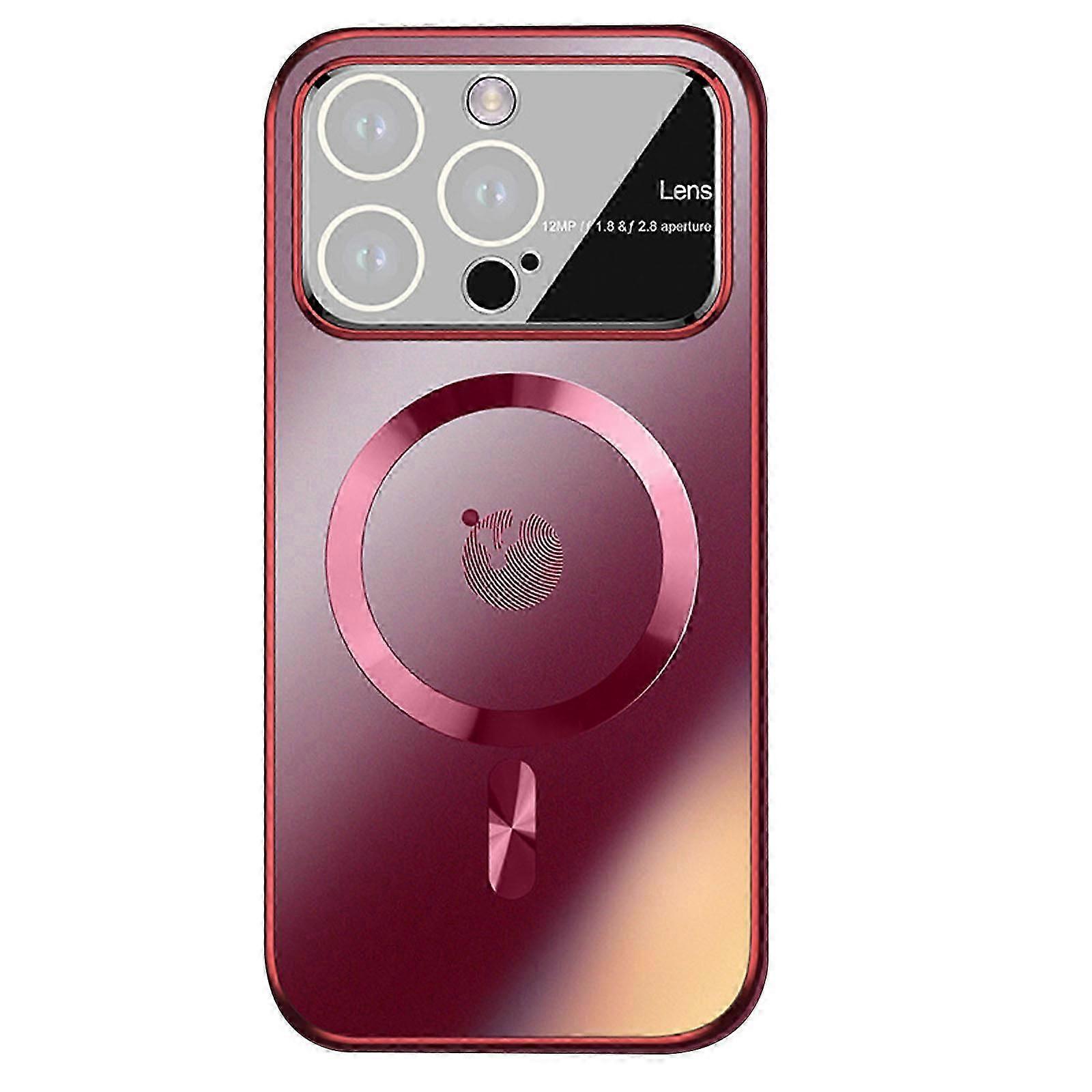 Magnetic for iPhone 15 Pro Max/ 15 Ultra Case Compatible with MaSafe, Camera Lens Protector Scratch Resistant Matte Slim Cover Case