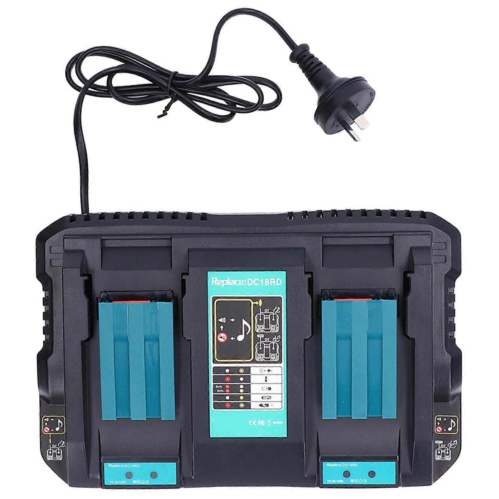 Lithium Battery Charger Dual Port Smart Batteries Maintainer with USB Interface AC 100‑240V