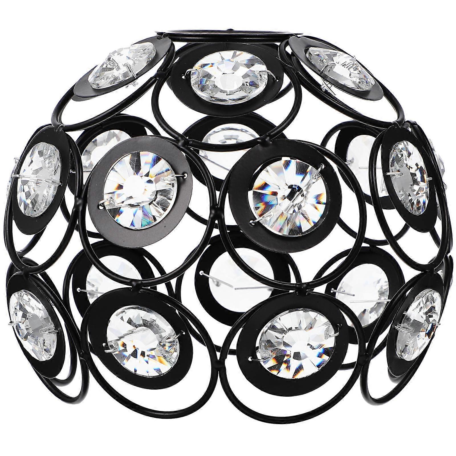 Overhead Light Cover Decorative Global Lamp Shade Crystal Material Round Shape For Home Decoration 1Pcs