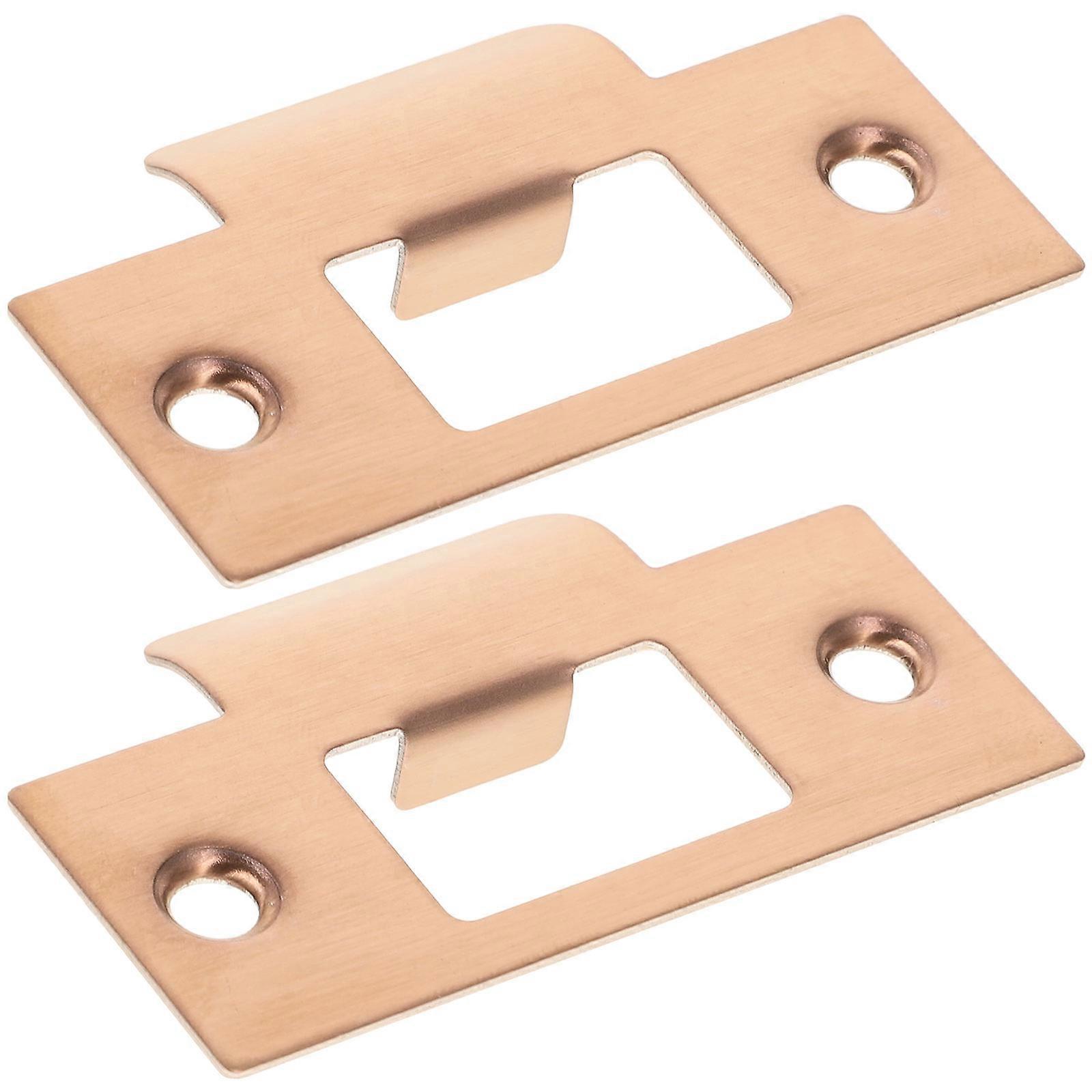 Stainless Steel Deadbolt Strike Plate Covers Durable Door Hole Filler for Enhanced Home Security Ideal for Homeowners & Professionals