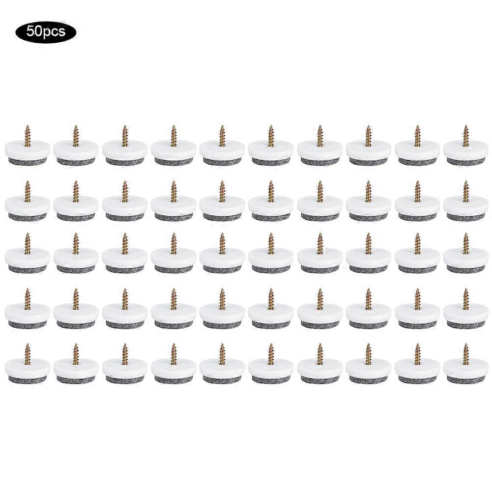 50 st halkfria möbelfötter filtspik för bord, soffa, stolsben, golvskydd (22 mm)
