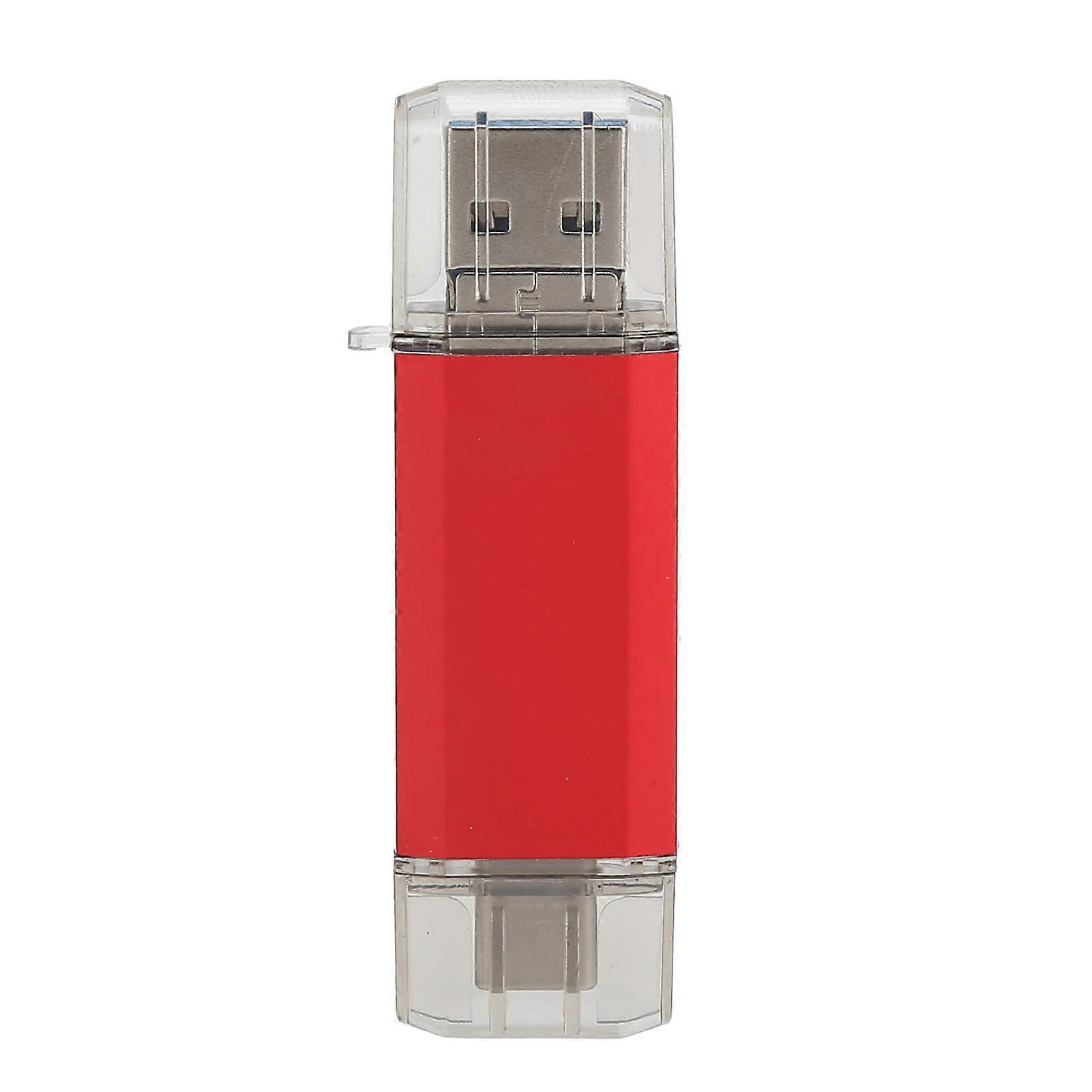 USB 3.0 U Disk Red Aluminum Alloy ThreeInOne High Speed Bulk Storage Memory Device(32GB )