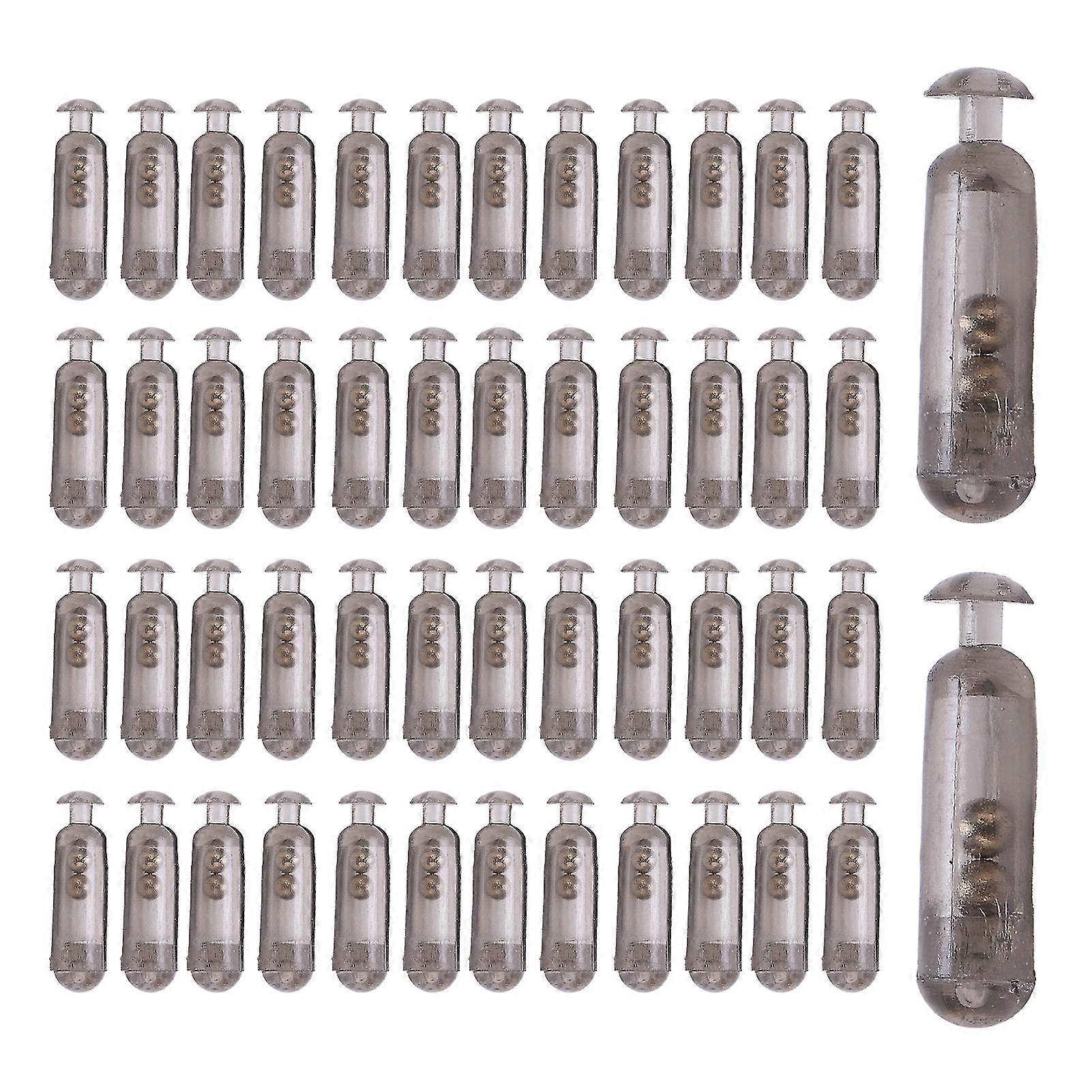 50pcs 15mm Durable Fishing Rattle Insert Tubes - Shake Bait Lures for Soft Plastics & Enhanced Fish Attraction