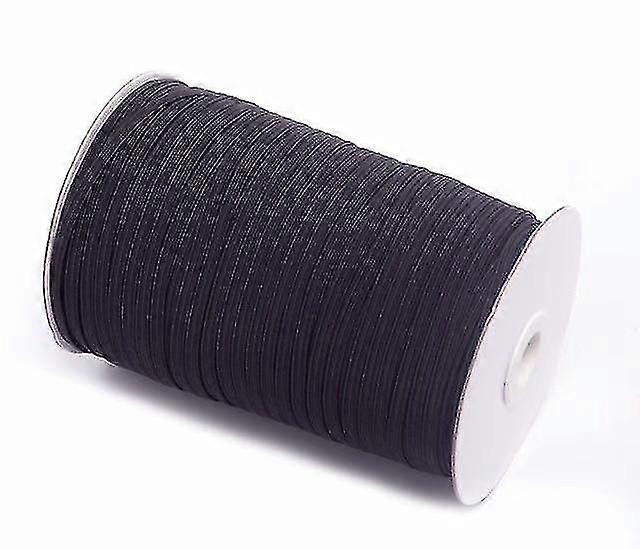 Black 40mm Elastic Band - 5 Meters of High-Quality Polyester in Various Widths (6, 8, 10, 12, 15, 20, 30, 35, 40mm) for Crafts & Sewing