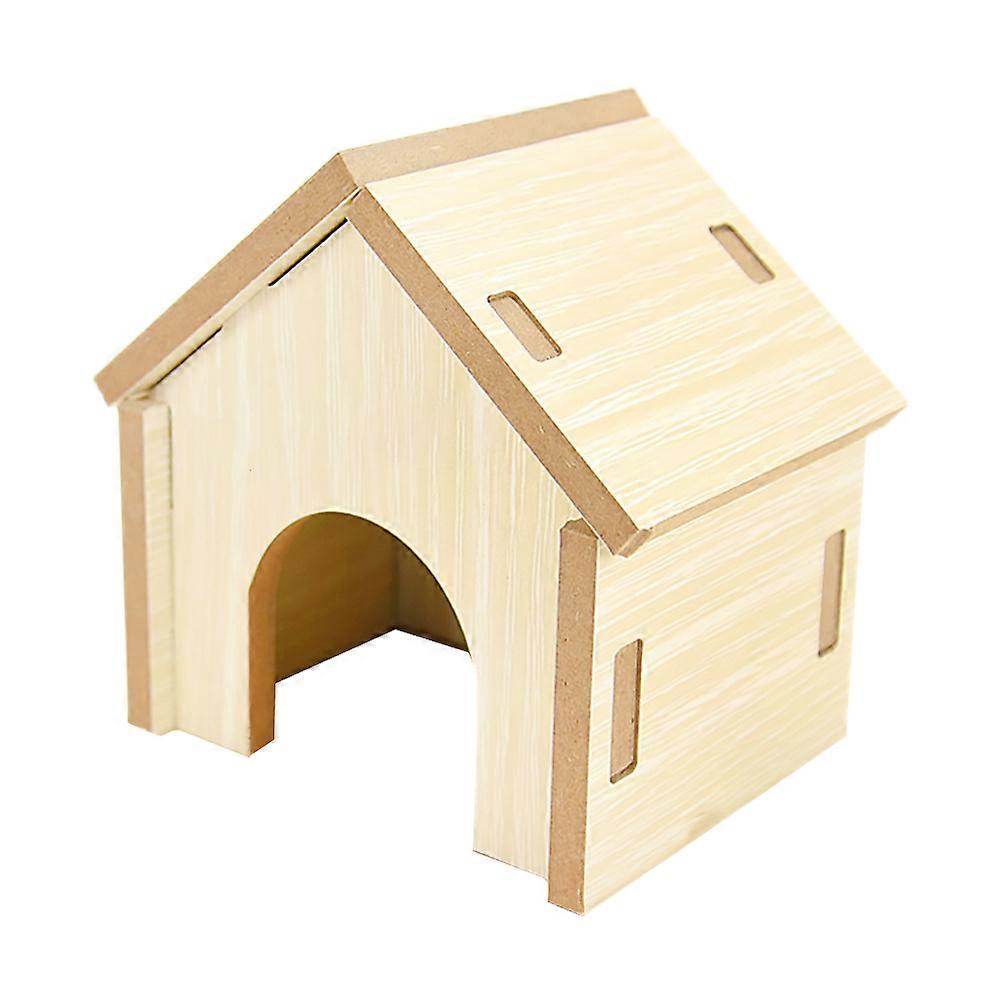 Wooden Hamster Hideout   Cozy Indoor Nest for Small Pets, DIY Design Pet Shelter and Play Space for Hamsters and Chinchillas