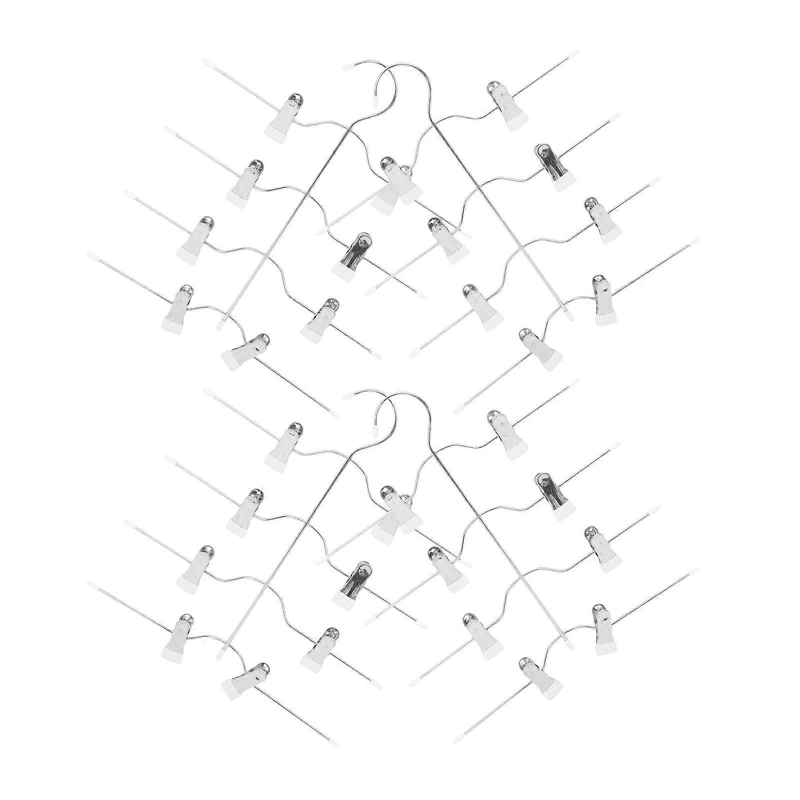 Skirt Hangers Multi-Function Pants Hangers with Clips 4Pcs for Home Use