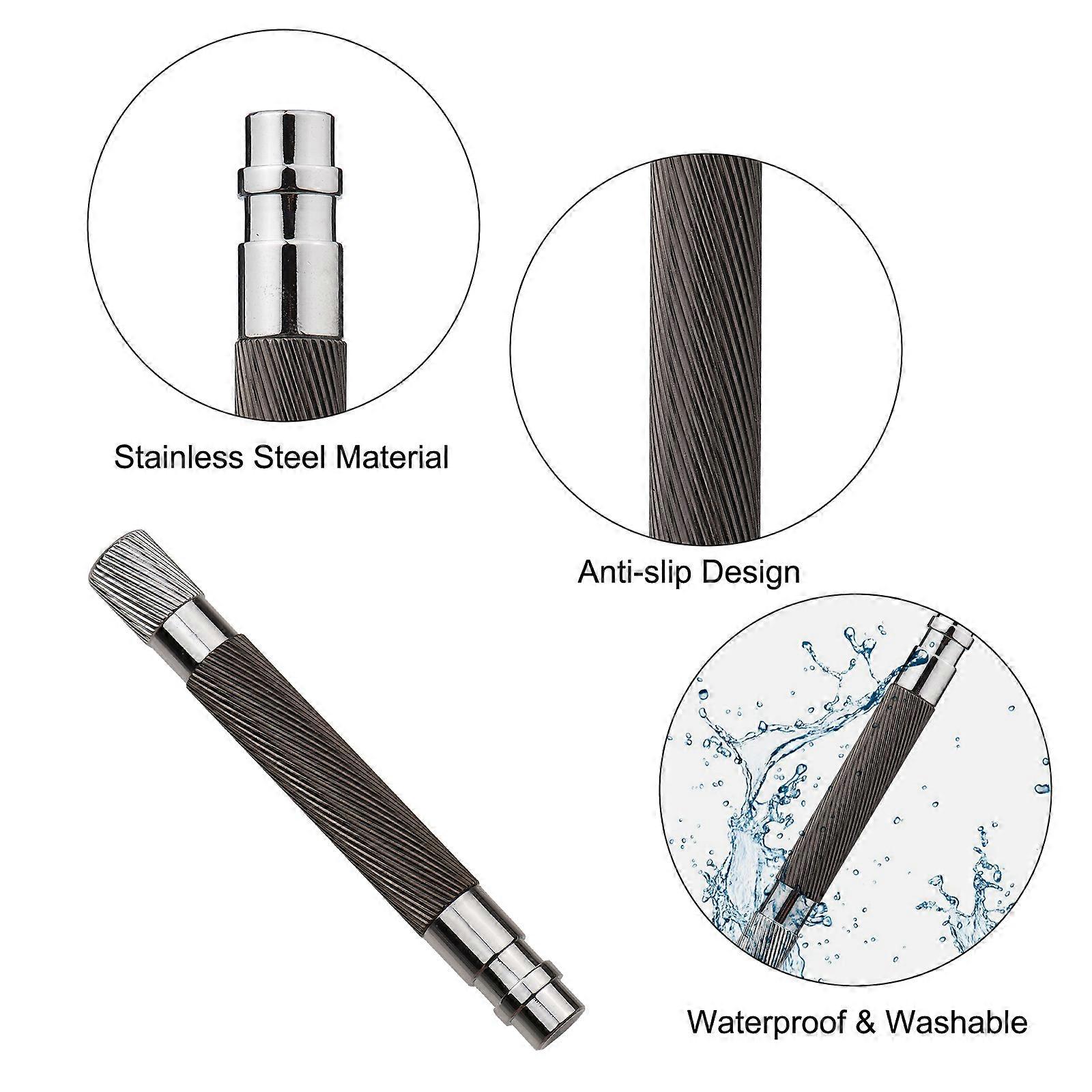 Twill Safety Razor Handle Black