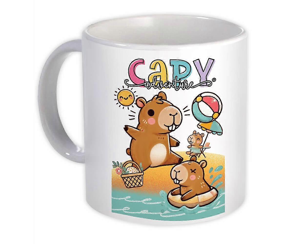 Geschenkbecher: Capybara Adventure Capy
